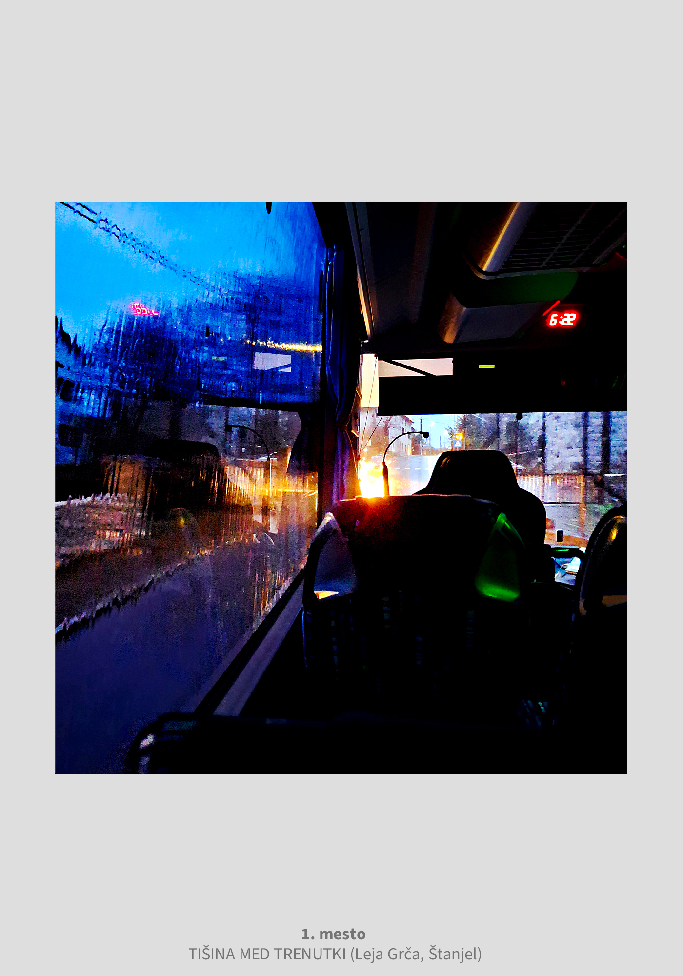 TIŠINA MED TRENUTKI, Leja Grča - 1. mesto na fotografskem natečaju Utrinki na poti v šolo